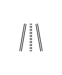 road icon, vector best line icon.