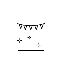 stage icon, vector best line icon.