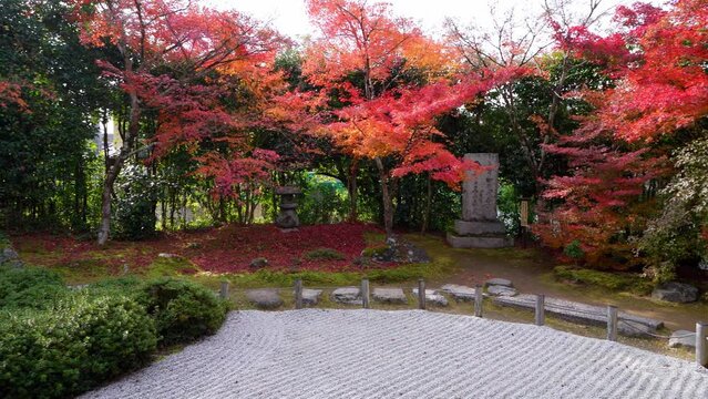 京都　金福寺（こんぷくじ）の紅葉