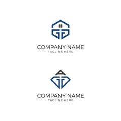AGG or GGA logo concept vector for Real estate