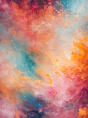 Watercolor abstract background. Digital art painting.