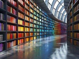 The library's design blends functionality with modern elegance seamlessly