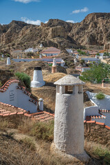 Guadix, villages in the province of Granada Andalucia, Southern Spain