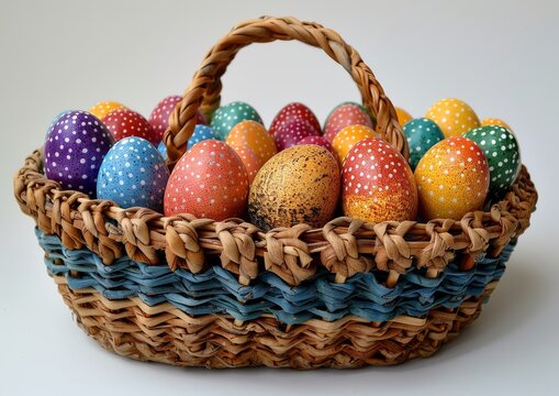 Rainbow Nest: Overflowing Easter Egg Basket