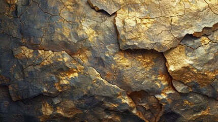rock texture background. golden rough mountain surface