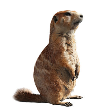 prairie dog isolated on transparent background, png