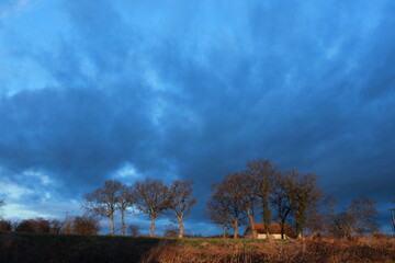 Ciel charg&eacute; un matin de f&eacute;vrier