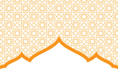 Islamic arch with geometric pattern