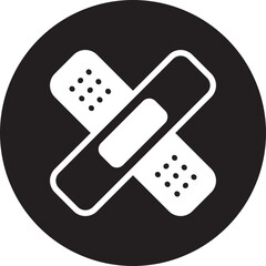 band aids glyph icon