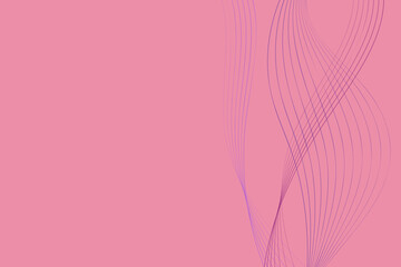 Pink background with wavy lines