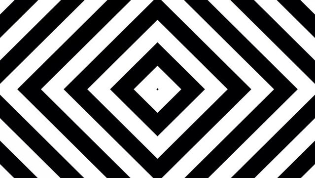 Abstract 2D Background Animation Stock Footage with black and white stripes.4k animation background.