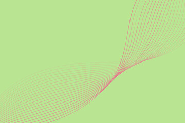 Green Background With Pink Line