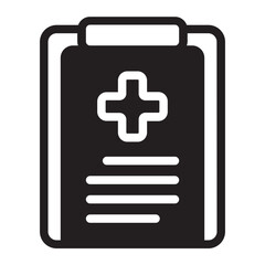 Fototapeta premium clipboard glyph icon