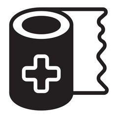 bandage glyph icon