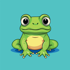 cute frog vector illustration