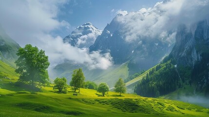 Obraz premium landscape in the mountains