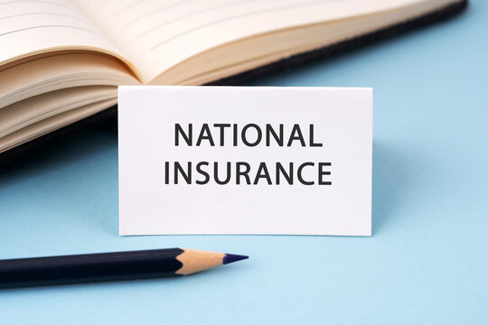 Paper note with text National Insurance