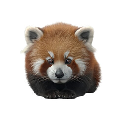 red panda isolated on transparent background, png