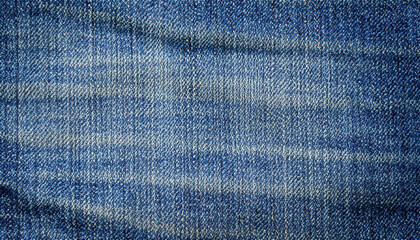 Jeans texture - vintage classic blue jean fabric background, grunge