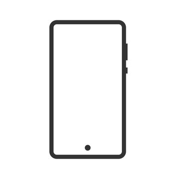 smart phone flat icon for websites