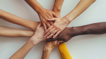 Fototapeta premium Unity in Diversity: Hands of Harmony
