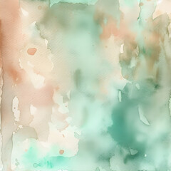 Fototapeta na wymiar Watercolor green abstract texture background.