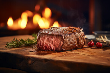 red roast raw grill beef fried meat dark background steak food - 745691396