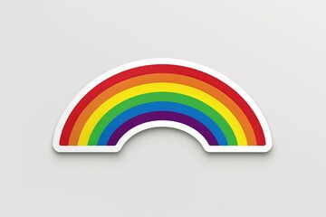 LGBTQ Sticker smile sticker design. Rainbow lovebirds motive love self improvement diversity Flag illustration. Colored lgbt parade lgbtq justice is love. Gender speech out and proud