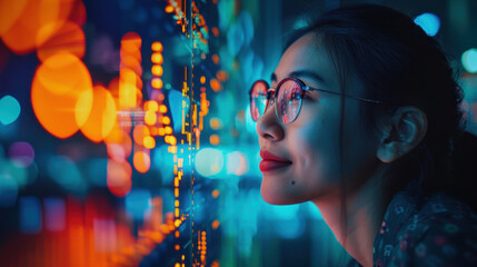 An expert in finance attentively analyzes live market data from multiple monitors, a scene depicting intense focus and strategic thinking in the realm of stock trading and market analysis