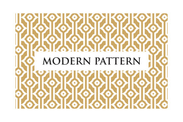 Modern Retro Geometric Seamless Pattern Vector on White Background