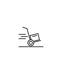 cart icon, vector best line icon.