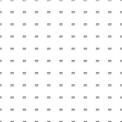 Square seamless background pattern from geometric shapes. The pattern is evenly filled with small black credit card symbols. Vector illustration on white background