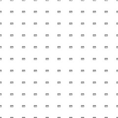 Square seamless background pattern from geometric shapes. The pattern is evenly filled with small black credit card symbols. Vector illustration on white background