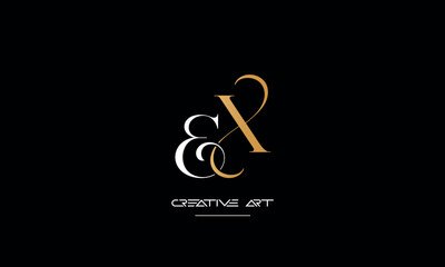 EX, XE, E, X abstarct letters logo monogram
