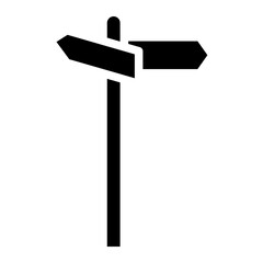 road sign glyph 