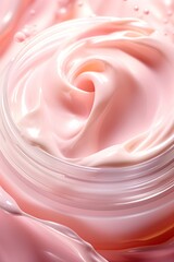 Cosmetics cream made of roses. Anti-aging cream. Cream for skin care. Ai Generative