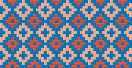 Fototapeta premium Seamless traditional woven pattern called Anyaman