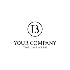 Simple BL Logo Icon Initials Concept Vector Design