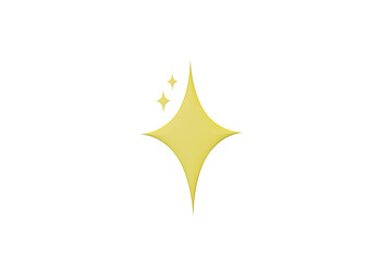 golden star icon, sparkle, star