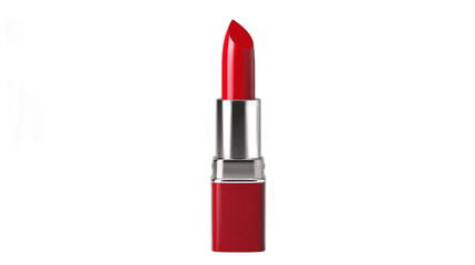 A classic red lipstick tube with a solid white background.

