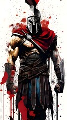 spartan movie, superhero, gladiator, war, battlefield, play, spear and sword, battle armor, war mask