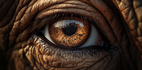 Nahaufnahme Auge Elefant