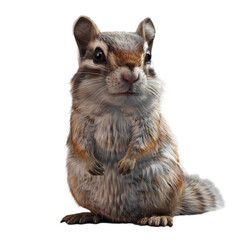 siberian chipmunk isolated on transparent background, png