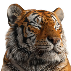 Fototapeta premium siberian tiger isolated on transparent background, png