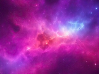 Colorful abstract nebula space background available for free.
