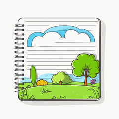 Fototapeta premium A Journey Through Empty Pages