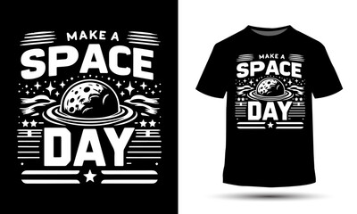 International Space Day T-Shirt Design