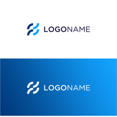 Letter FF With Circular Shape Logo Vector Icon Design