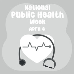vector graphic of National Public Health Week ideal for National Public Health Week celebration.