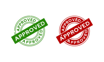 approved grunge stamp vector